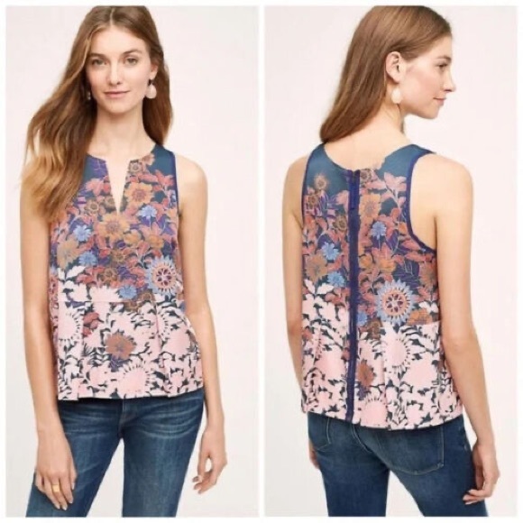 Anthropologie HD in Paris Elsie top Sz 4 | EUC - Picture 4 of 6